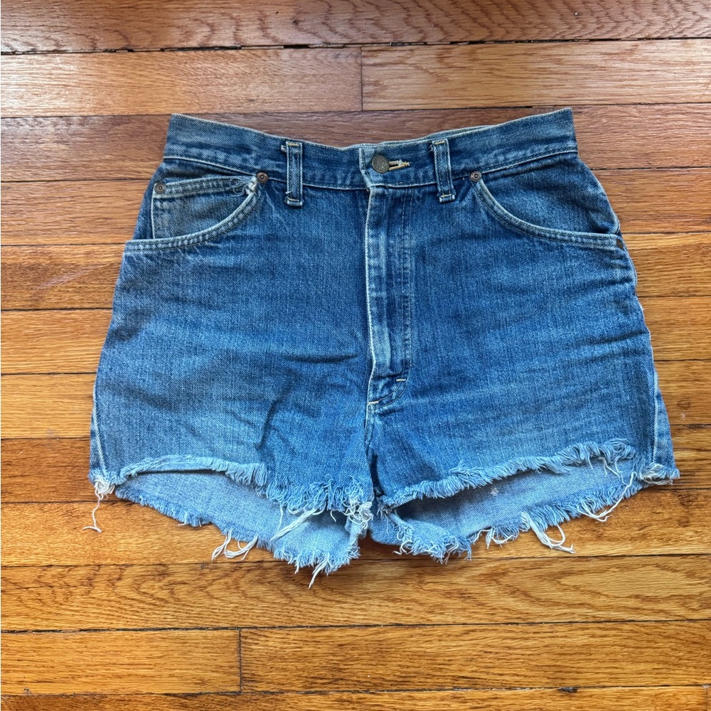 Lee Distressed Blue Jean Shorts